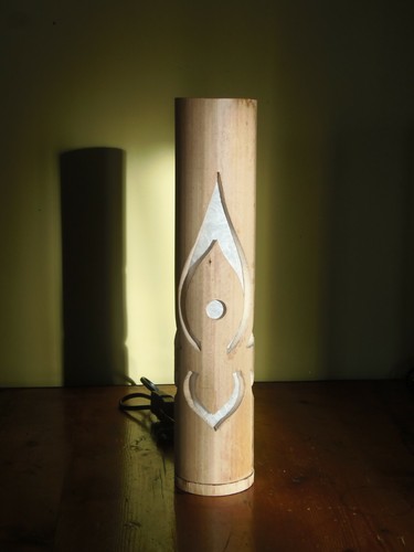 Lampada artigianale bambù - lampada, bambù-